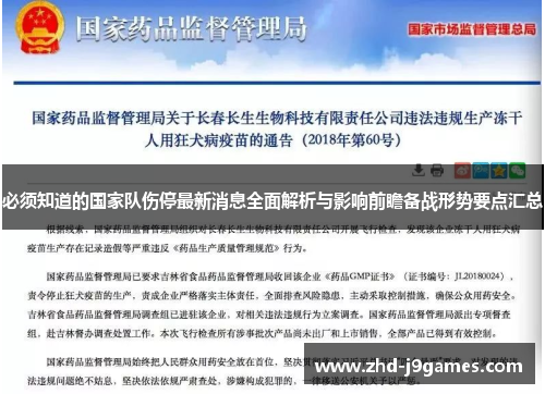 必须知道的国家队伤停最新消息全面解析与影响前瞻备战形势要点汇总 必须知道的国家队伤停最新消息全面解析与影响前瞻备战形势要点汇总